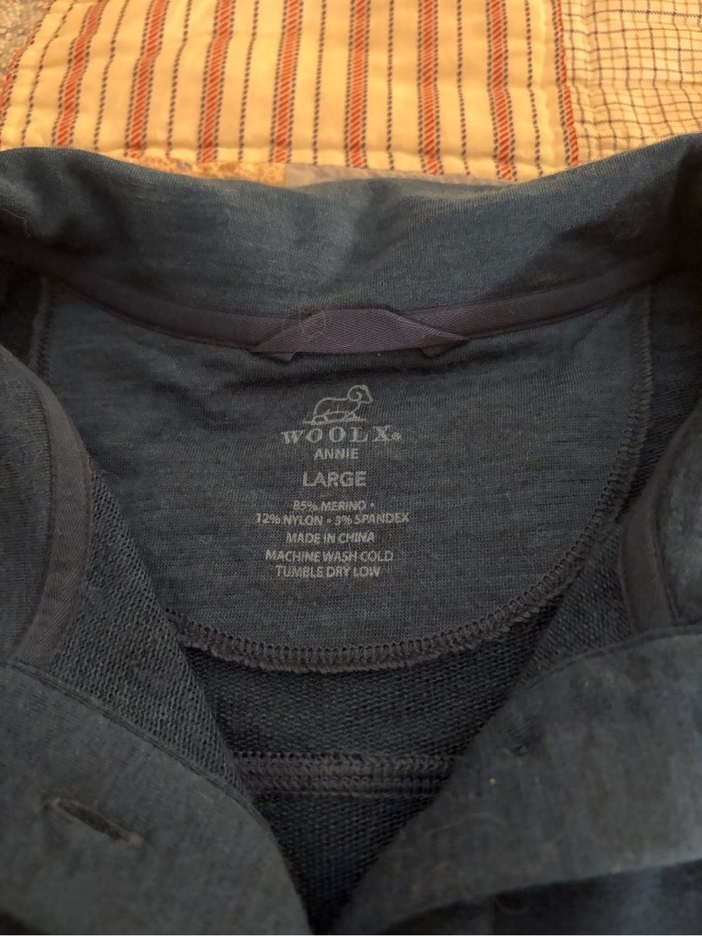 Woolx Annie 3 Button Pullover, Size Large - Picture 5 of 6
